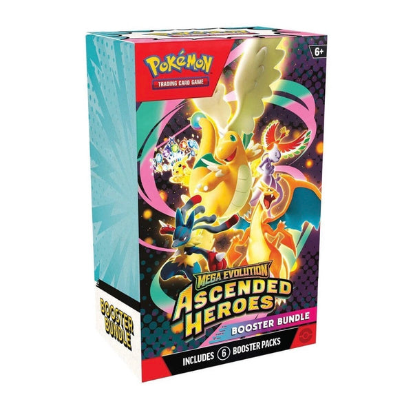 Pokémon TCG Mega Evolution Ascended Heroes Booster Bundle (6 Booster Packs)