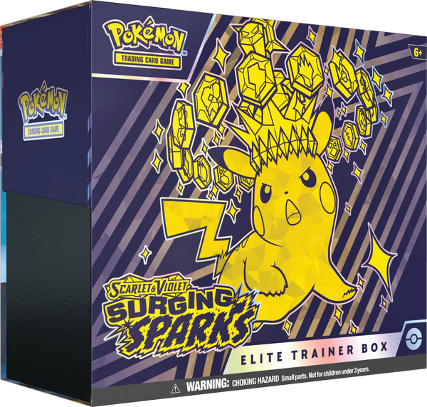 POKÉMON TCG: SCARLET & VIOLET - SURGING SPARKS ELITE TRAINER BOX - PokemonTCGBoost