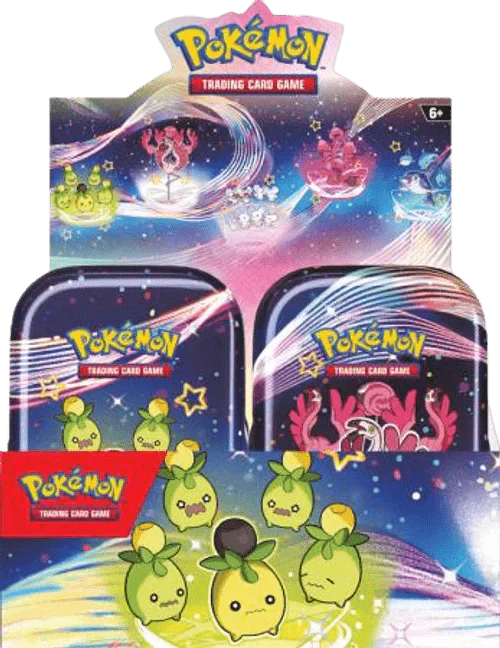 Paldean Fates Display of 10 Mini Tins - PokemonTCGBoost