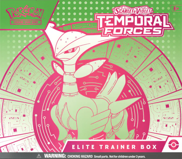 POKEMON SV5 - TEMPORAL FORCES ELITE TRAINER BOX - IRON LEAVES - PokemonTCGBoost