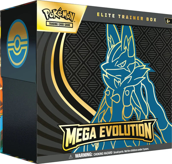 POKÉMON TCG: MEGA EVOLUTION - BASE SET - ELITE TRAINER BOX - MEGA LUCARIO - PokemonTCGBoost