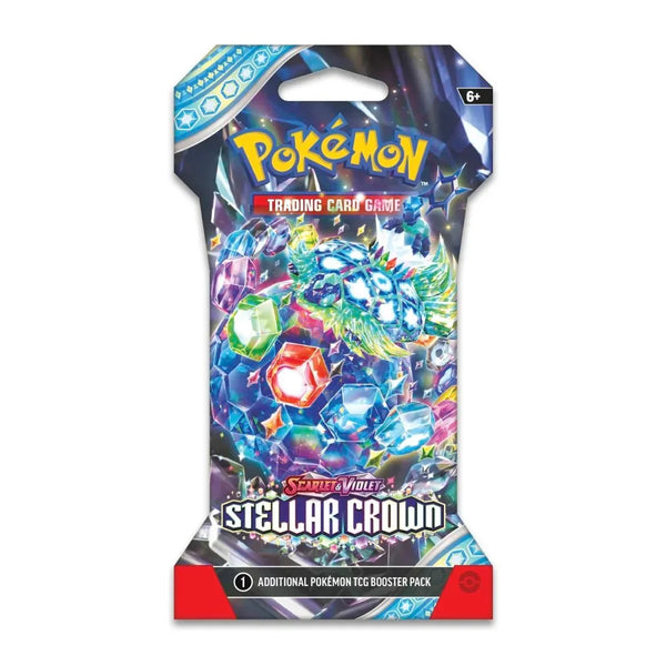 POKÉMON TCG: SCARLET & VIOLET - STELLAR CROWN SLEEVED BOOSTER PACK - PokemonTCGBoost